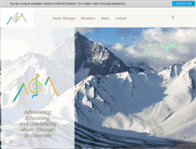 Tablet Screenshot of musictherapycolorado.org